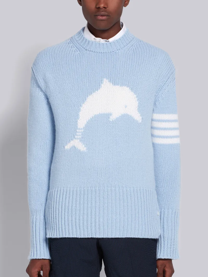 thom browne dolphin sweater