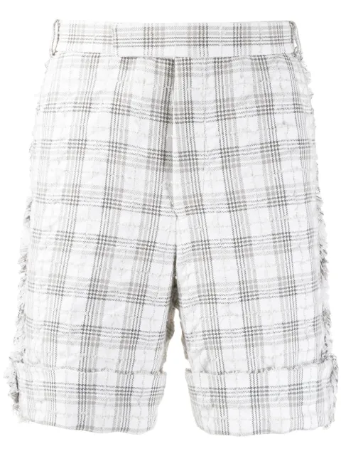 Thom Browne seersucker tweed tailored shorts