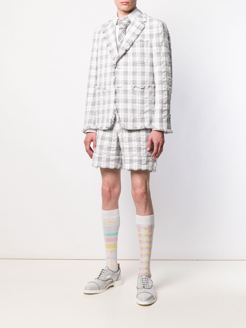 фото Thom browne шорты строгого кроя из сирсакера