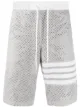 الصورة 1 من Thom Browne شورت رياضي بشبك