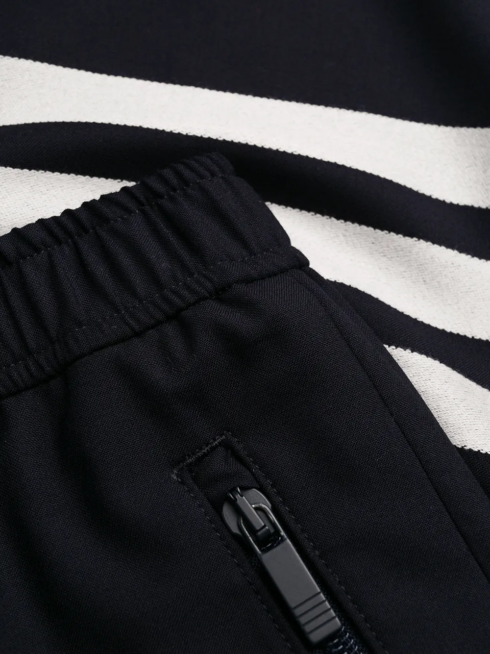 【THOM BROWNE】Plain Weave 4 Bar Elastic Track Pants Thom Browne - Plain Weave 4-Bar Track Trousers | HBX