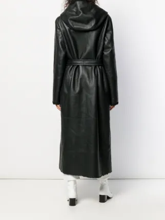 Teddy hooded longline coat展示图