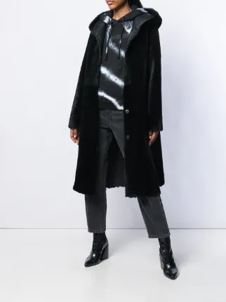 hooded fur coat展示图