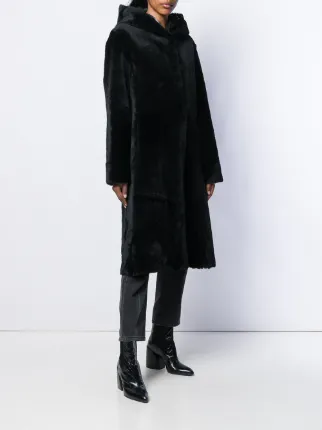 hooded fur coat展示图