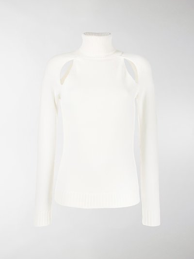 TOM FORD cut-out turtleneck sweater white | MODES