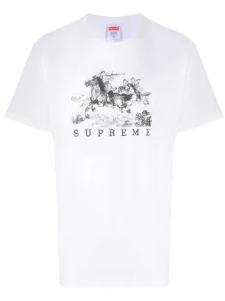 Supreme riders tee white top