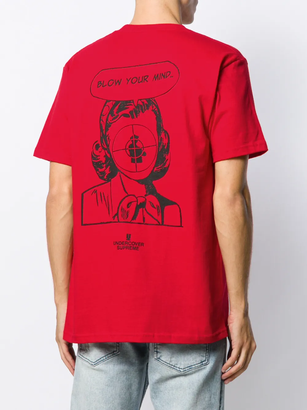 Supreme T-shirt met print Rood