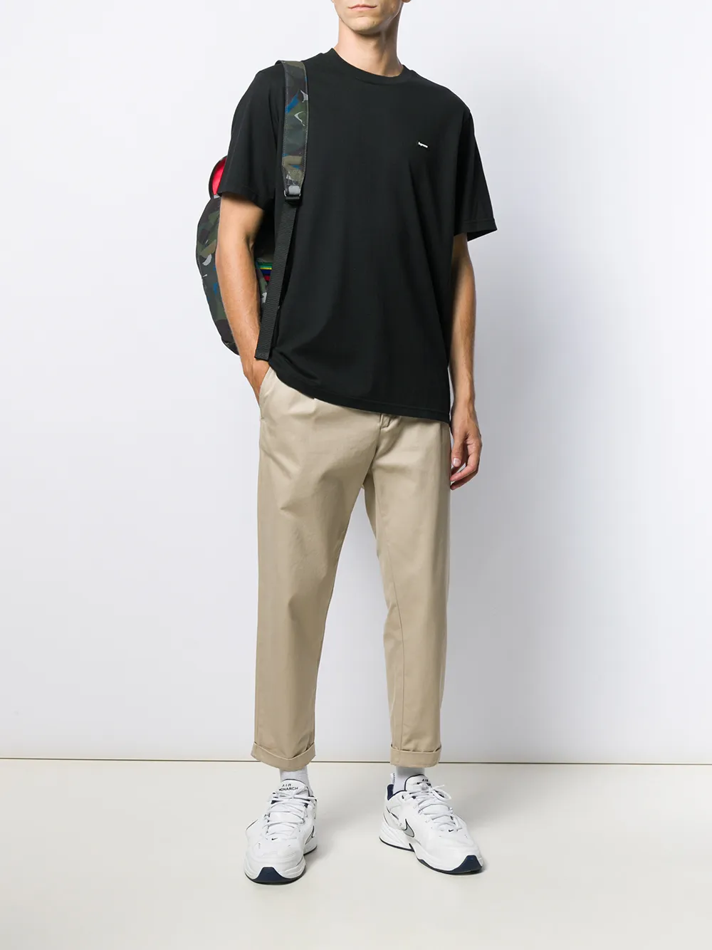  Supreme Klassisches T Shirt   Schwarz 
