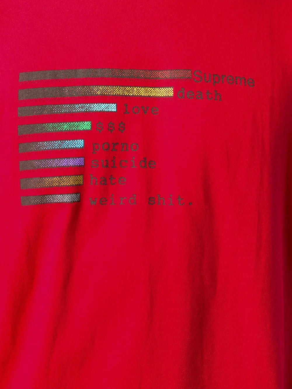 Supreme T-shirt met print Rood