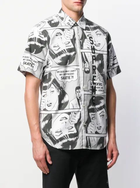 شفاف thrasher comic shirt 