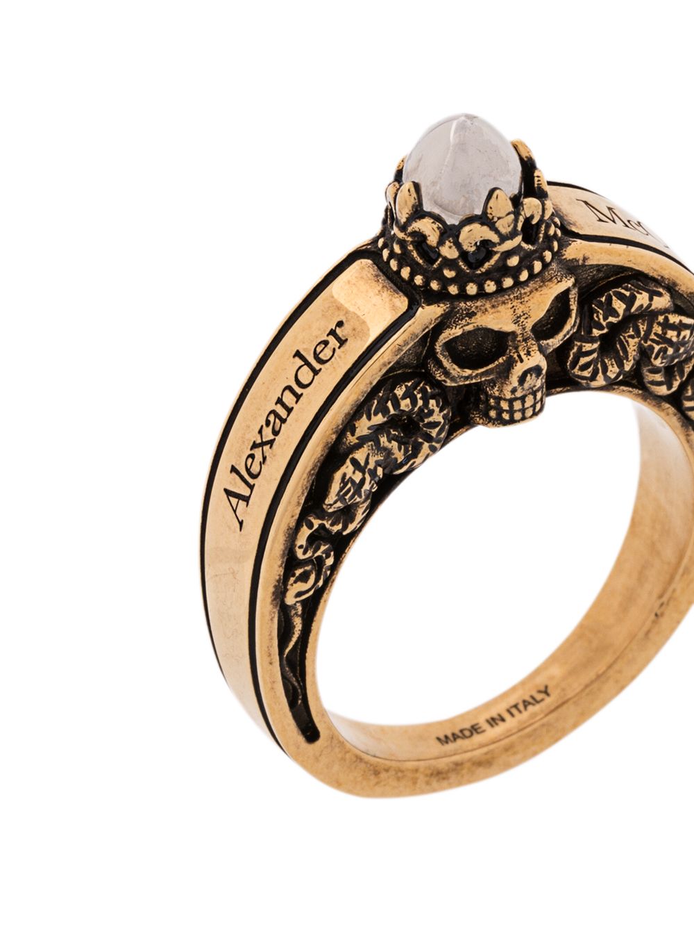 фото Alexander McQueen кольцо с декором Skull