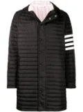 Thom Browne 4-bar padded coat - Black