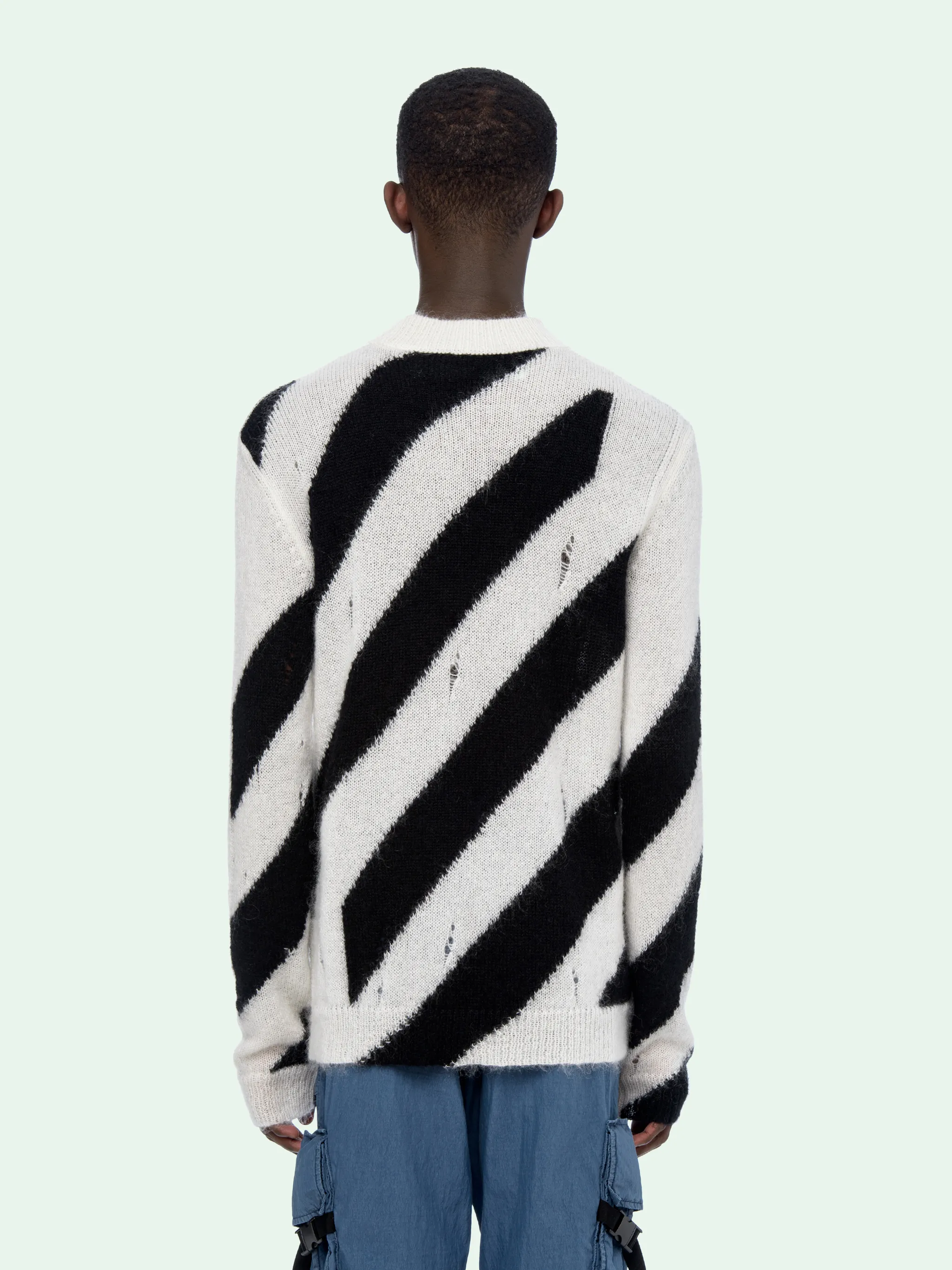 DIAG MOHAIR SWEATER