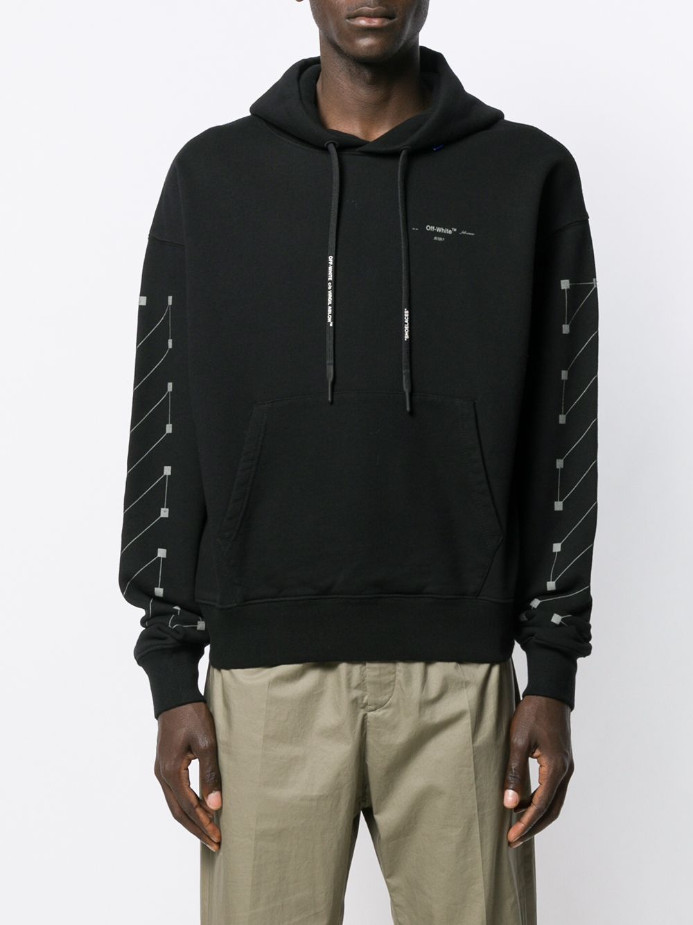 Off-White Diagonal Printed Hoodie - Farfetch