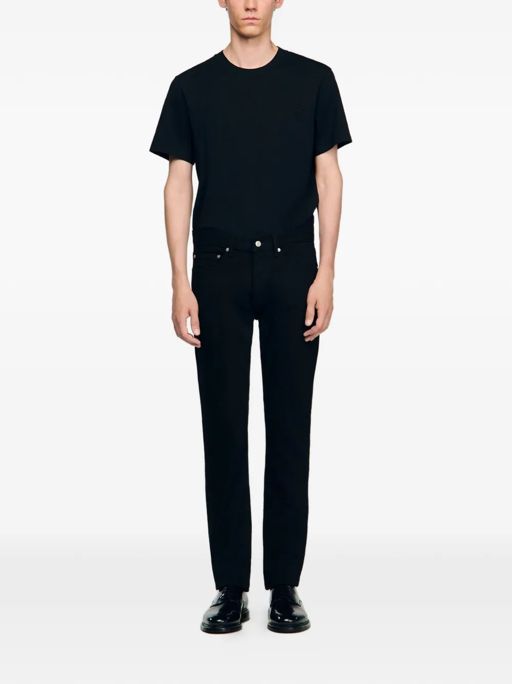  Sandro Skinny Jeans   Schwarz 