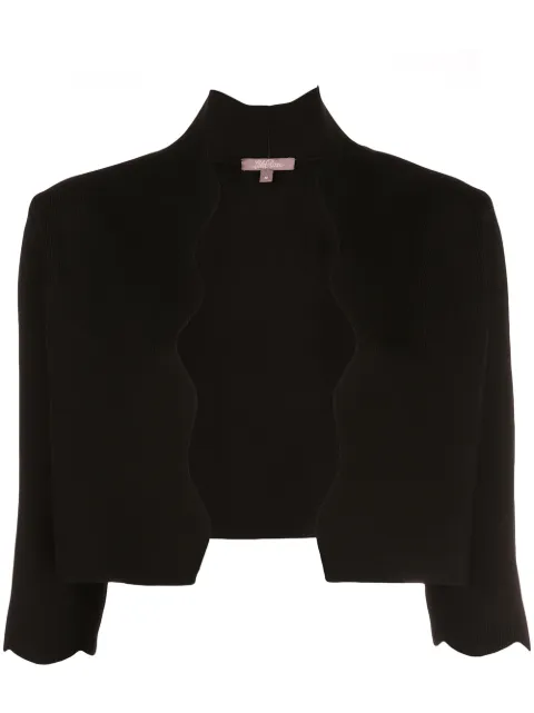 Lela Rose wavy trim cropped jacket 