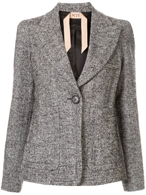 N°21 CHEVRON KNIT BLAZER