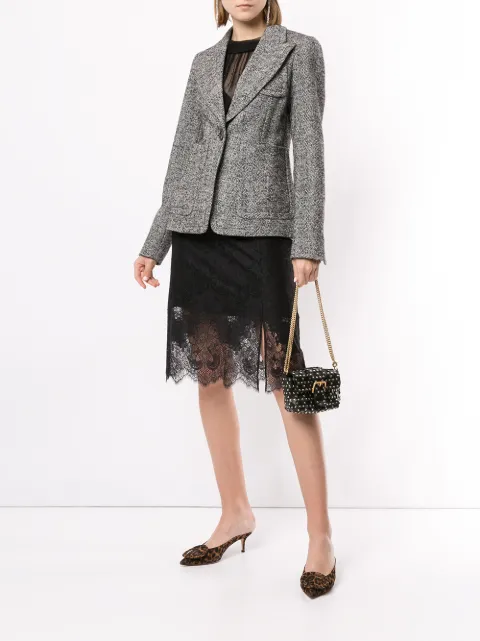 N°21 CHEVRON KNIT BLAZER