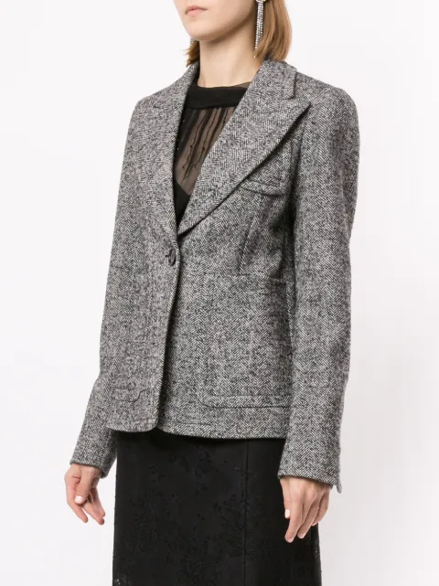 N°21 CHEVRON KNIT BLAZER