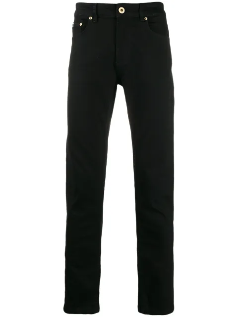 Versace Jeans Couture embroidered logo slim-fit jeans