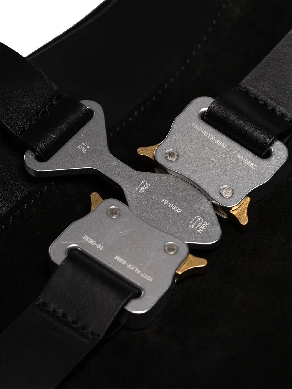 1017 ALYX 9SM Draagtas met drie gespen Zwart