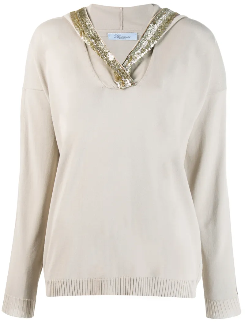 Blumarine худи с пайетками