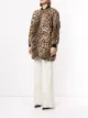 Giambattista Valli leopard print longline bomber jacket