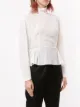 Giambattista Valli peplum long-sleeved silk blouse