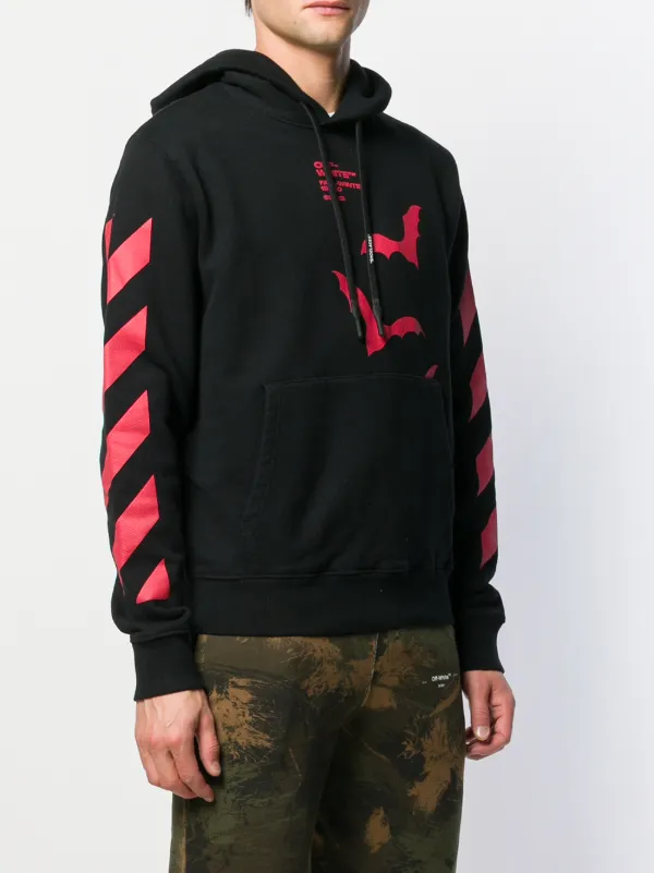 off white bat hoodie