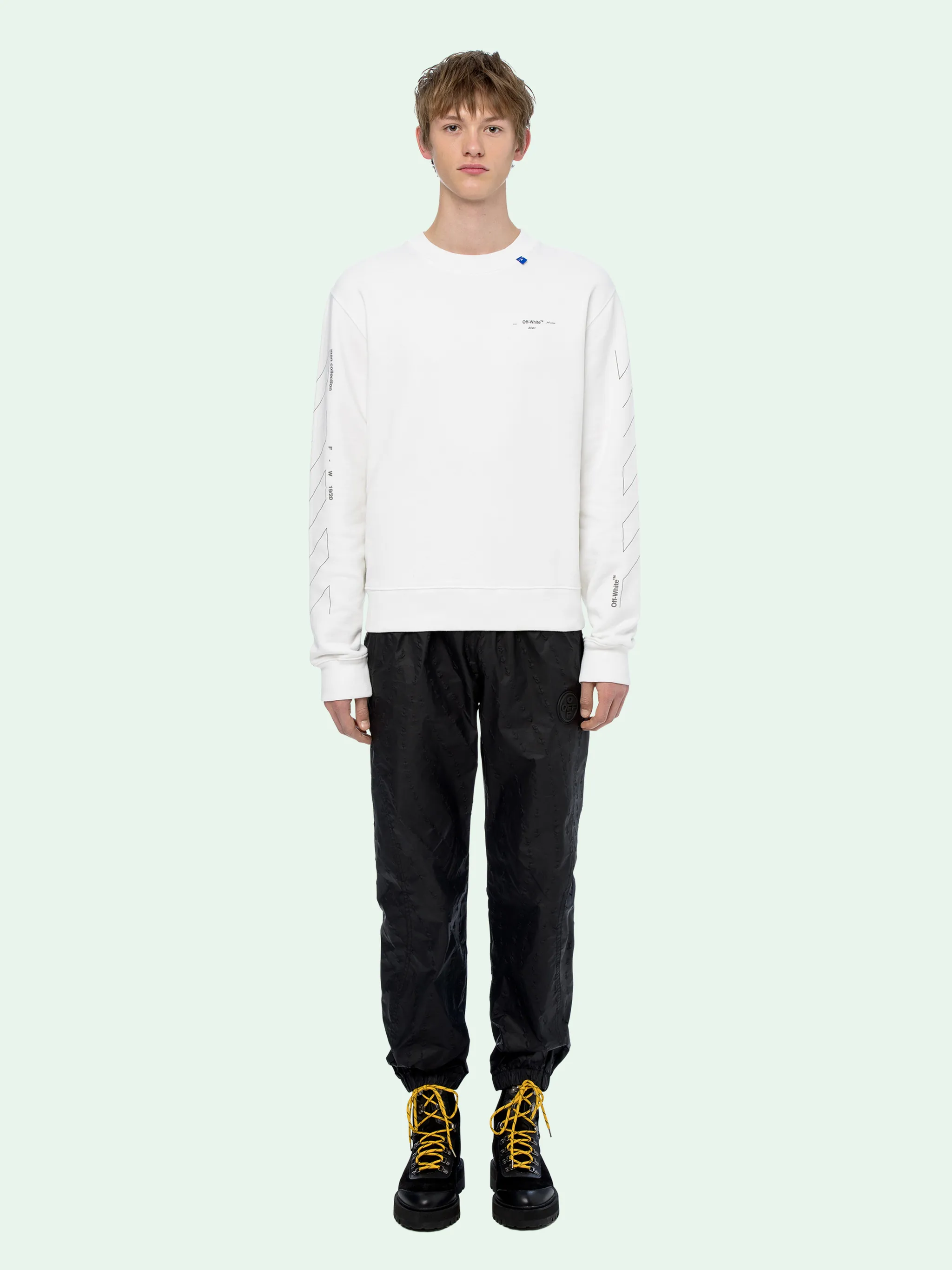 DIAG UNFINISHED SLIM SWEATSHIRT | Off 