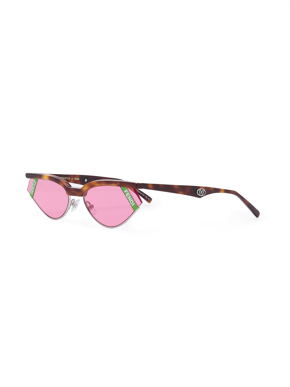 фото Fendi eyewear солнцезащитные очки черепаховой расцветки