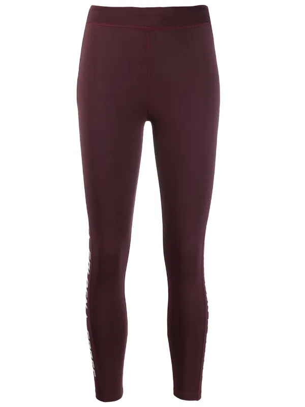 Golden Goose Side Logo Leggings in Red