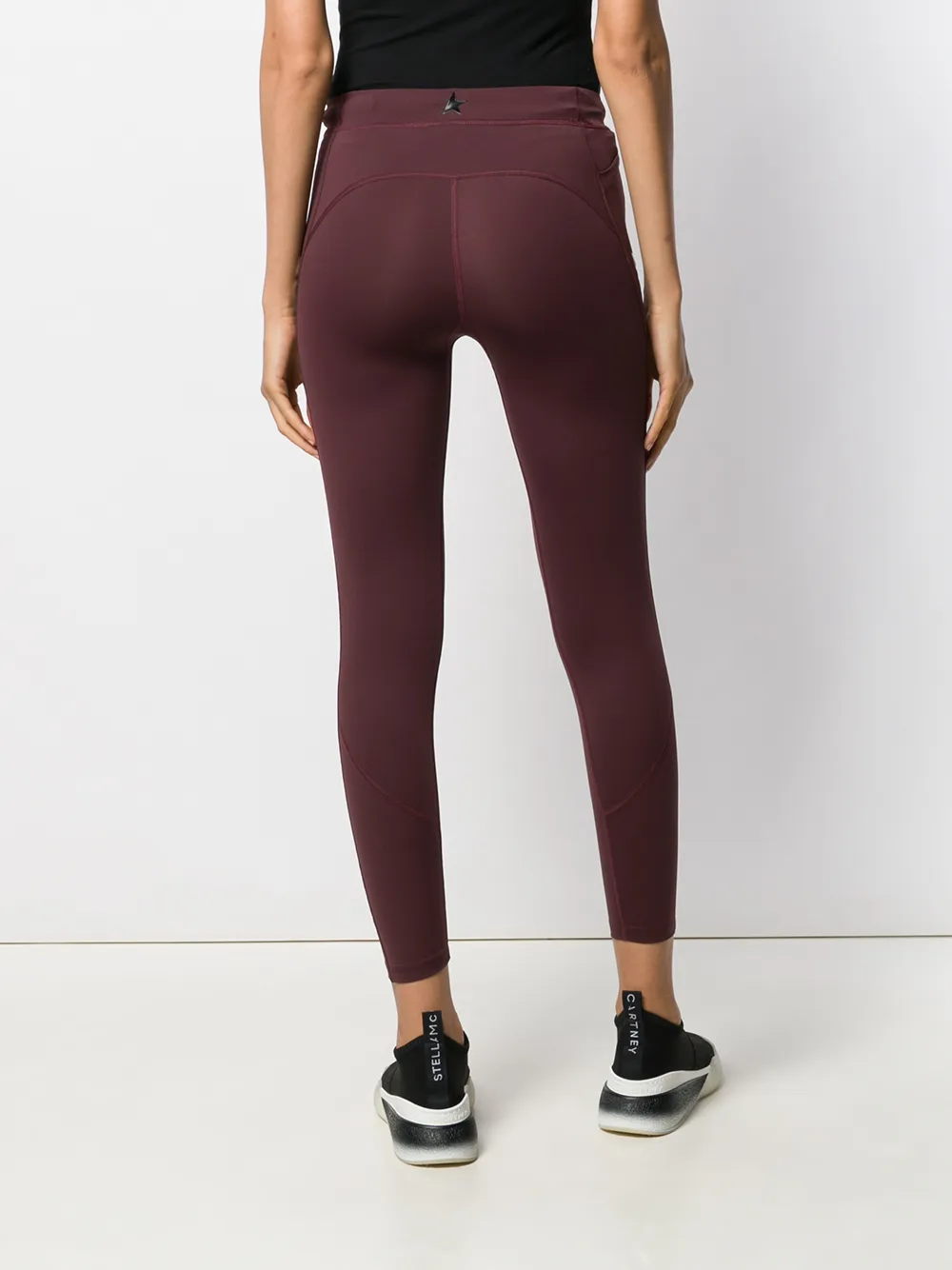 Golden Goose Side Logo Leggings in Red, view 4