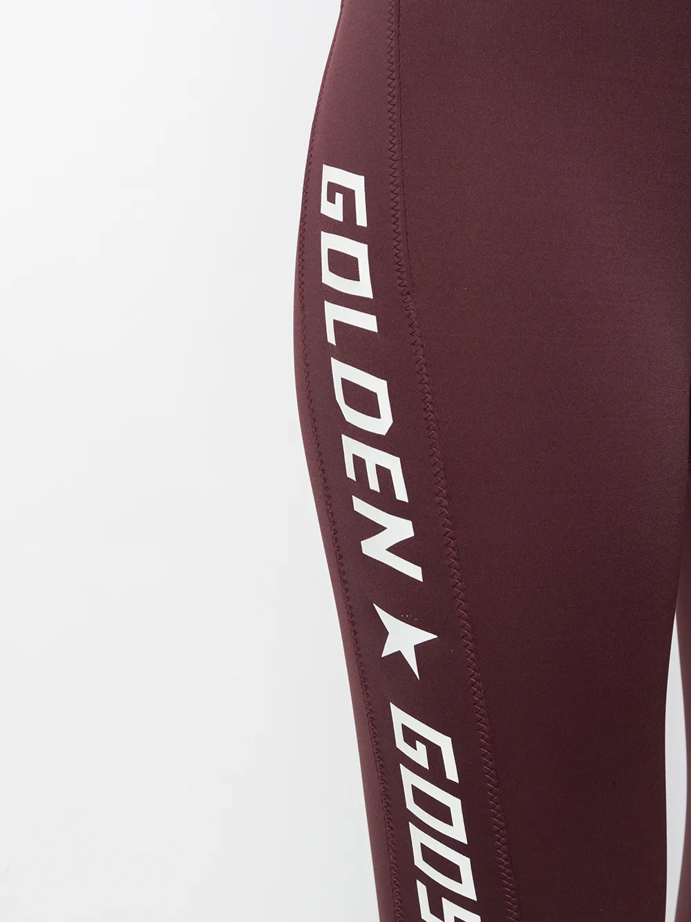 Golden Goose Side Logo Leggings in Red, view 5