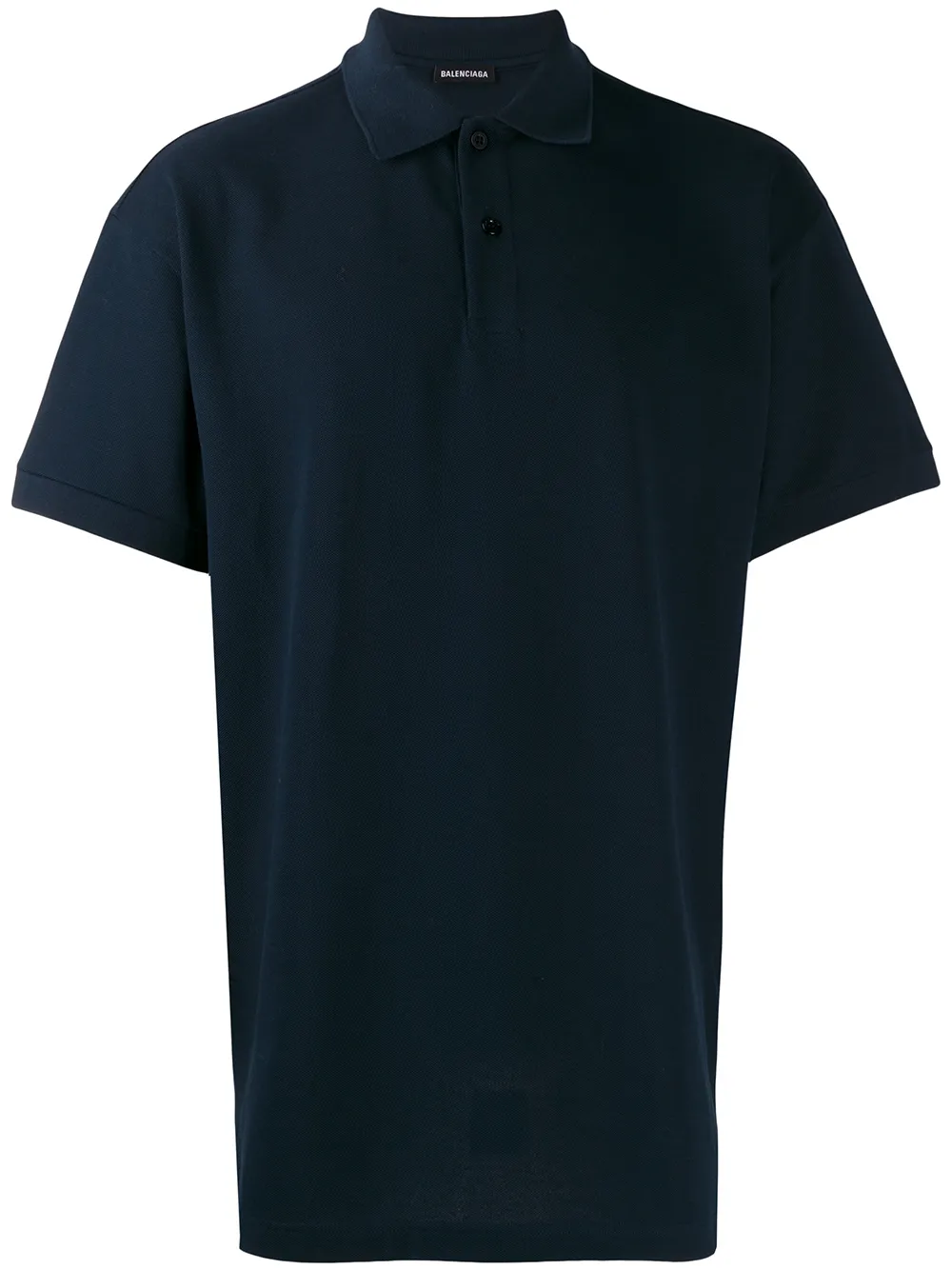 Balenciaga Polo con ricamo - Blu