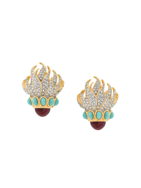Susan Caplan Vintage aretes de clip Elizabeth Taylor 1980