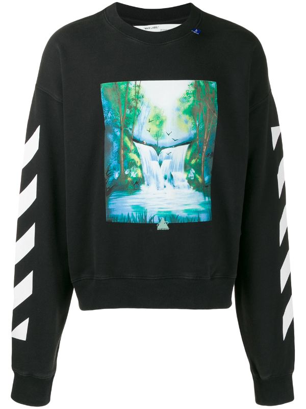 off white waterfall hoodie