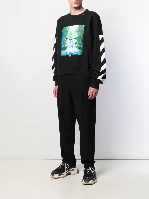off white waterfall sweatshirt