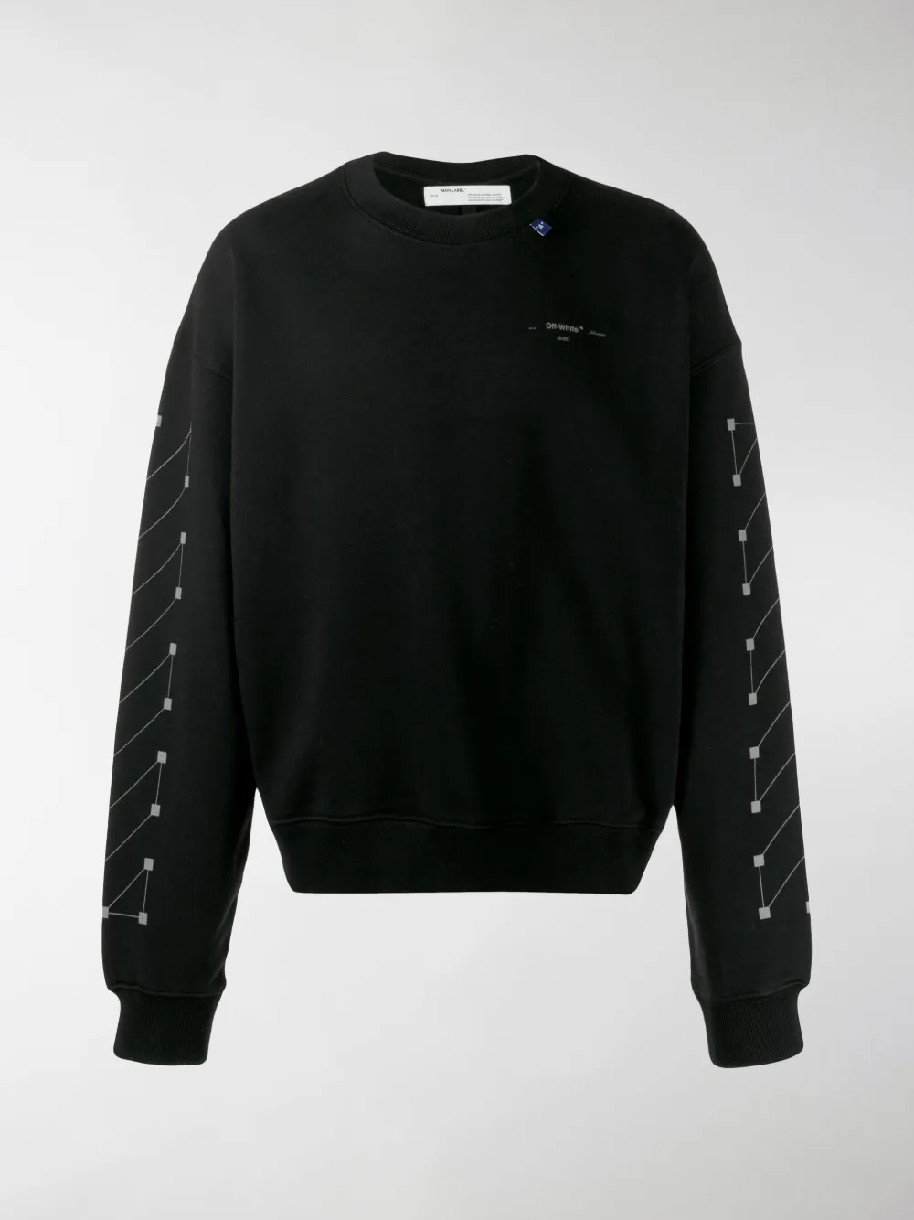 Off-white Diag Backbone Over Sweatshirt In Black