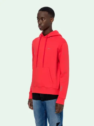 DIAG UNFINISHED SLIM HOODIE - Off-White 