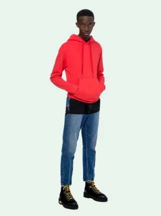 DIAG UNFINISHED SLIM HOODIE | Off-White 