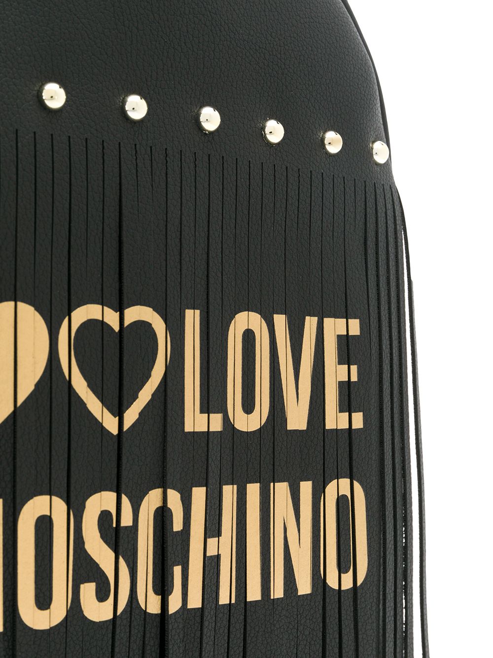 фото Love Moschino рюкзак с логотипом и бахромой