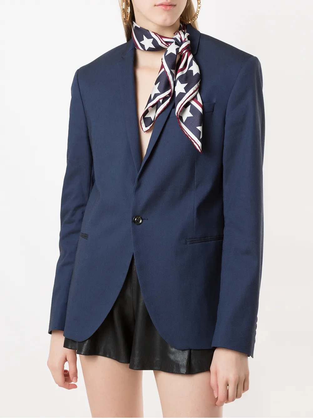 Dolce & Gabbana Sjaal met logoprint - Blauw