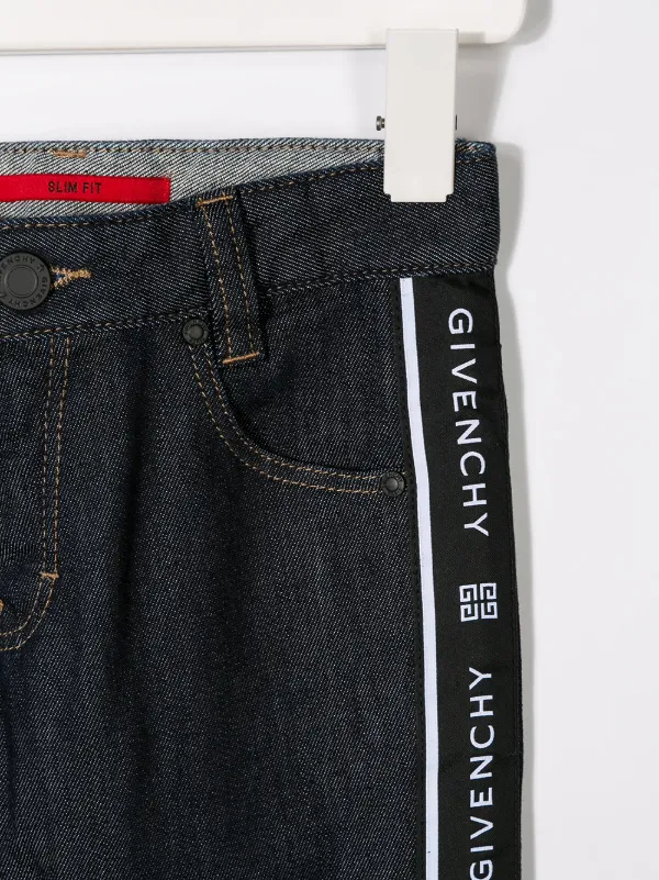 Givenchy Kids ロゴテープ ジーンズ 通販 - FARFETCH
