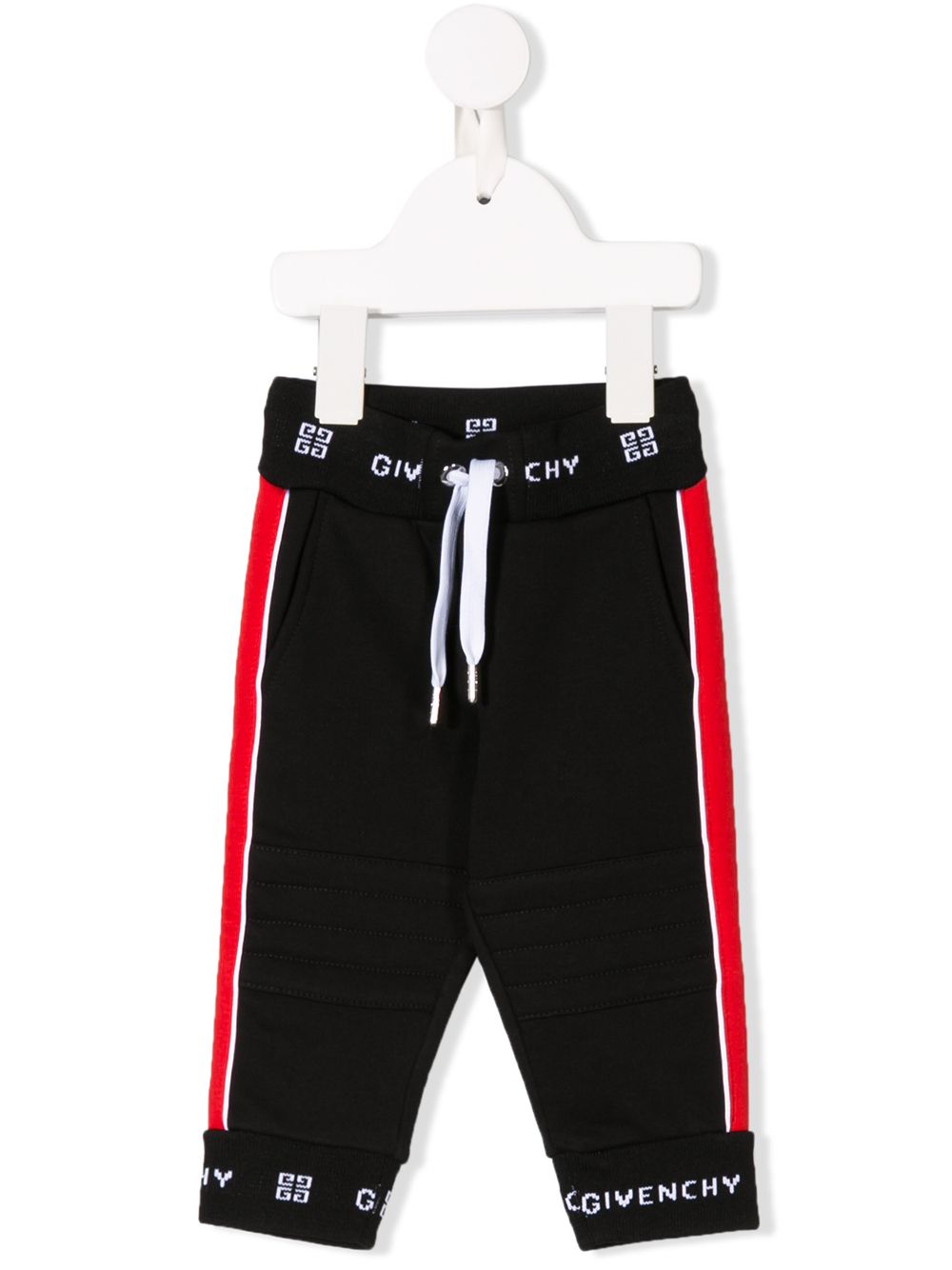 фото Givenchy Kids спортивные брюки с логотипом на лампасах