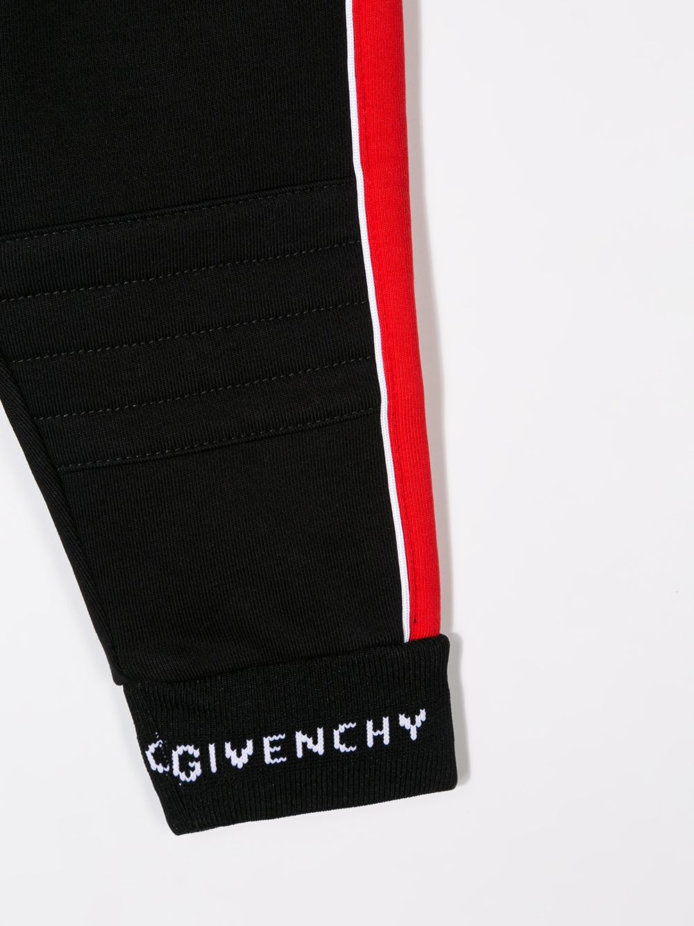 фото Givenchy Kids спортивные брюки с логотипом на лампасах