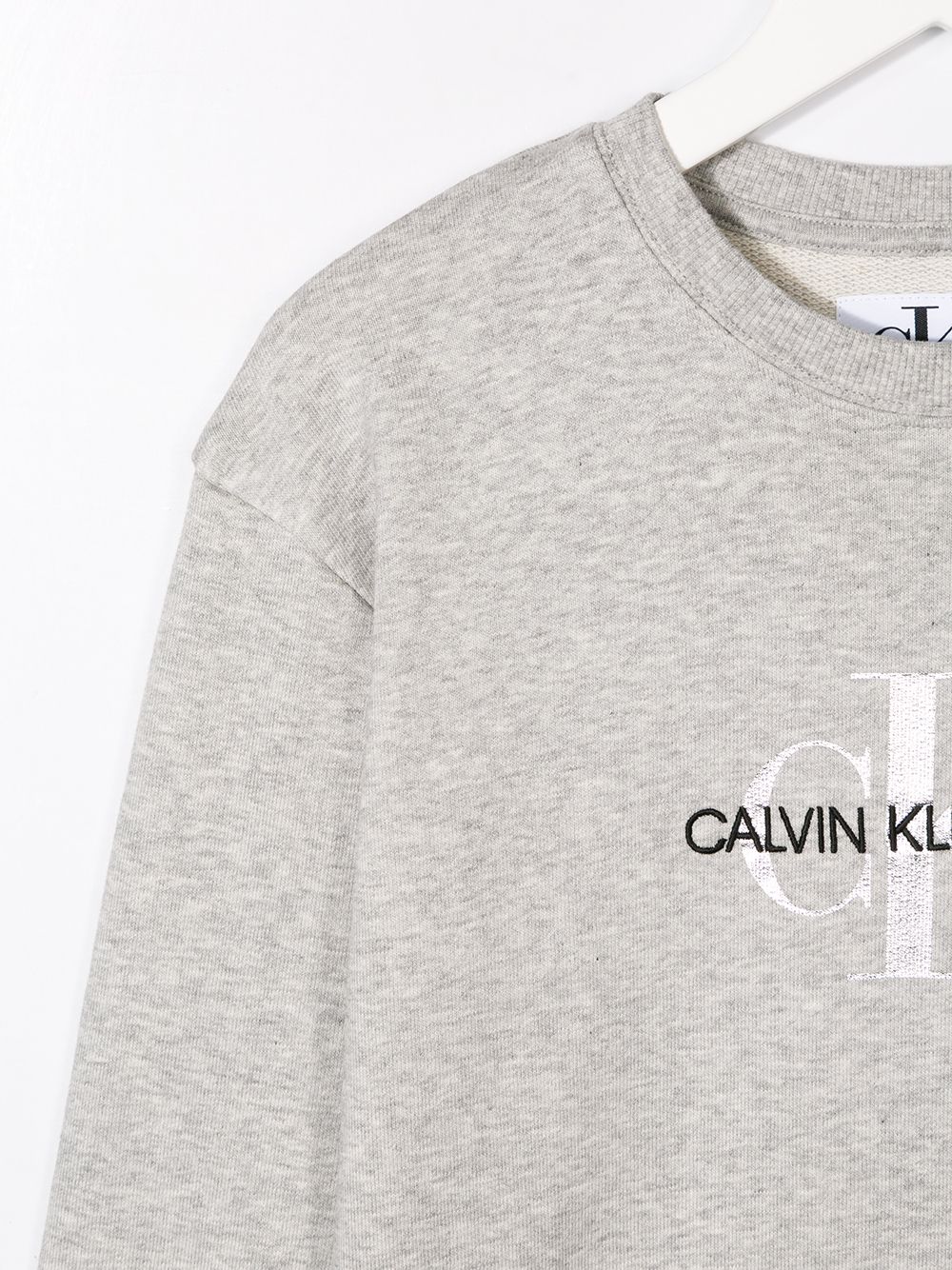 фото Calvin klein kids платье-толстовка с вышитым логотипом