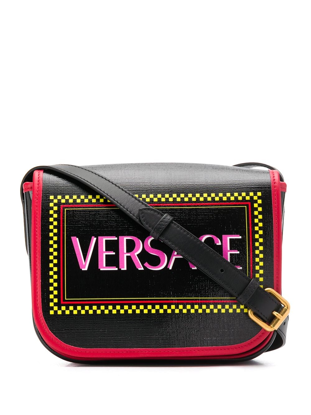 фото Versace сумка на плечо с архивным логотипом 1990-х годов