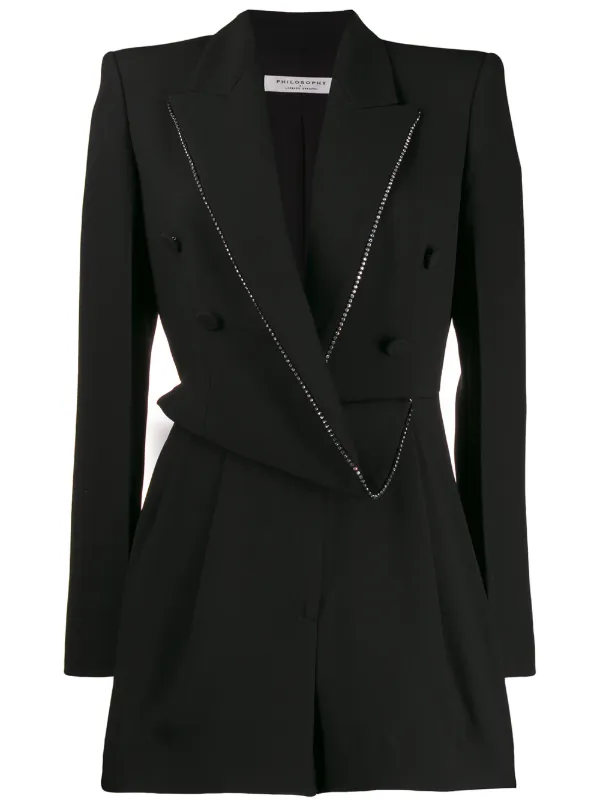 black blazer playsuit