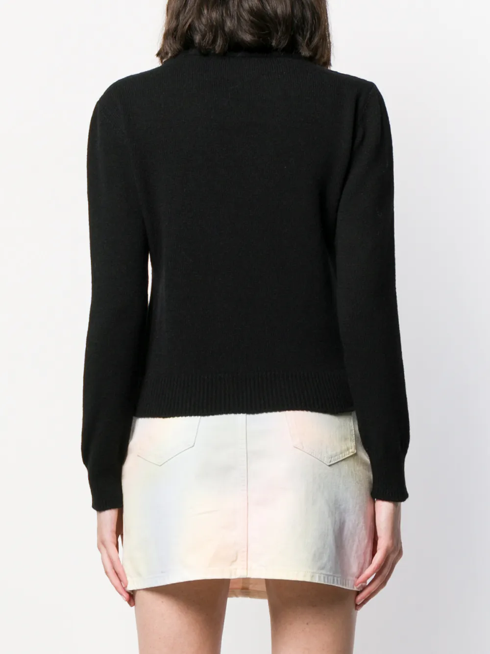 Alberta Ferretti Trui met print Zwart